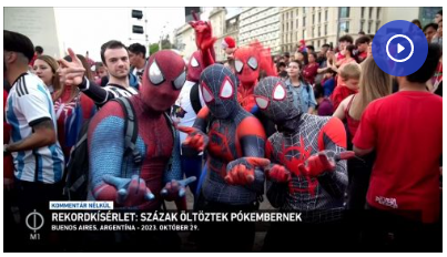 Rekordkísérlet: százak öltöztek Pókembernek